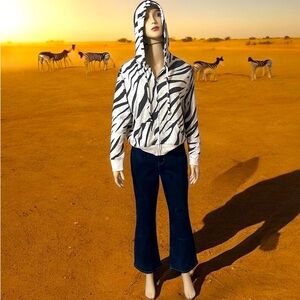 COPY - NWOT Theo & Spence French Terry Knit Zip-up Hoodie